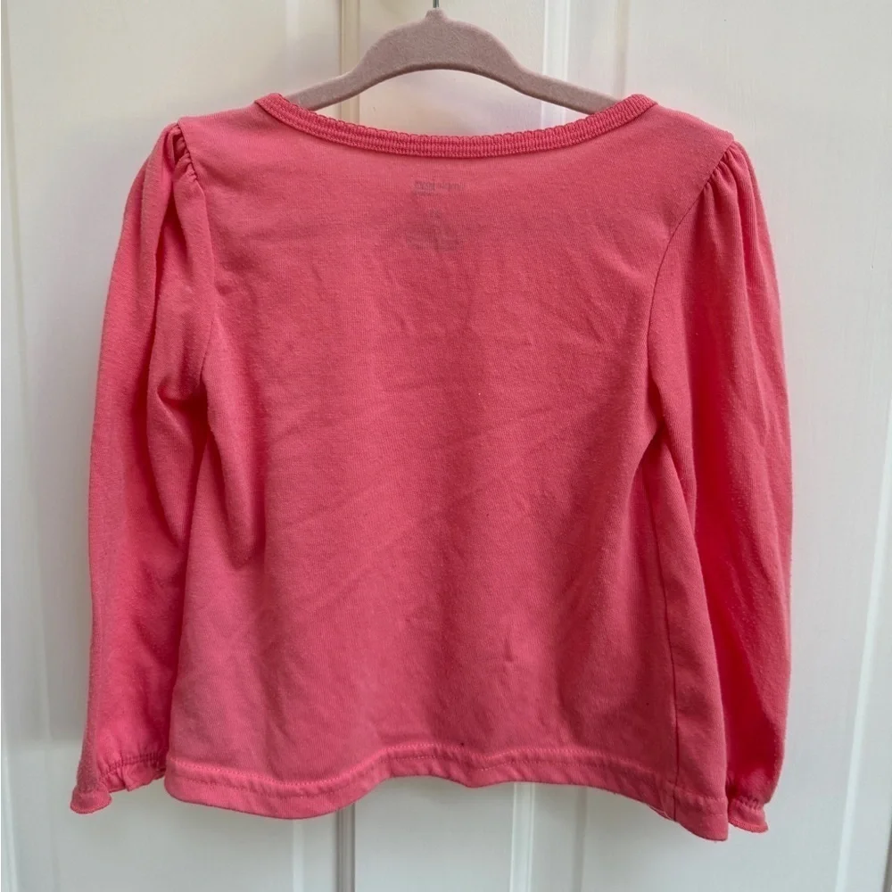 Carter’s 2T Girls Pink Sheepover Count Me In Long Sleeve Pajama Top